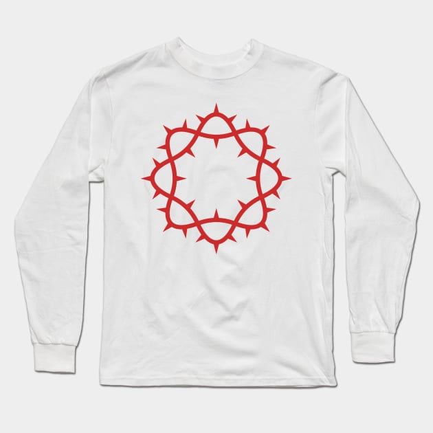 Crown of thorns of the Lord and Savior Jesus Christ. Long Sleeve T-Shirt by Reformer